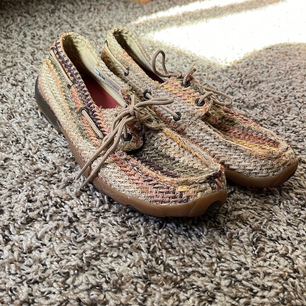 Twisted X Women's Boat Shoe Driving Moccasin